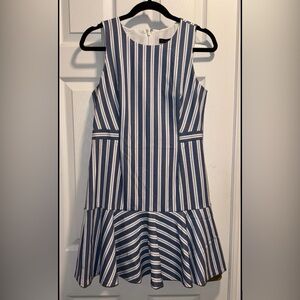 Banana Republic Blue and White Striped Dress